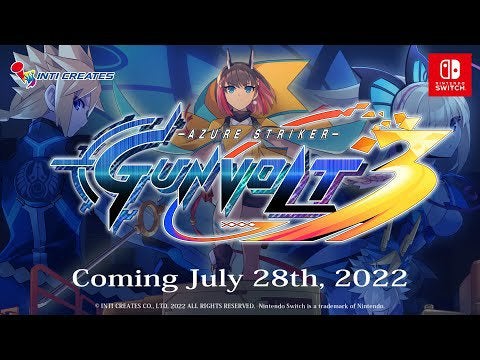 Azure Striker GUNVOLT 3 - Official Trailer (Launches July 28th)