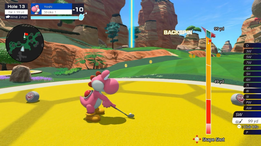Was working on my approaches in Mario Golf when this happened!