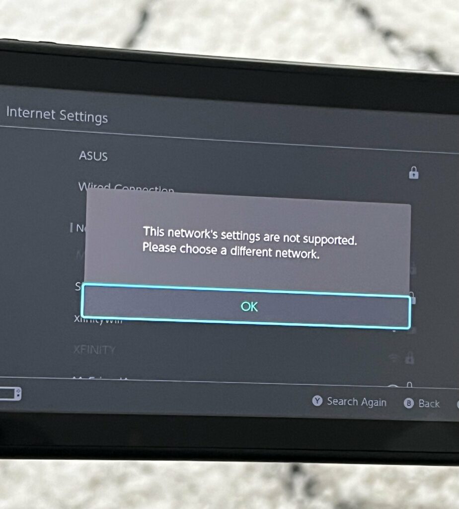 Nintendo Switch still doesn’t support WPA3 WiFi networks
