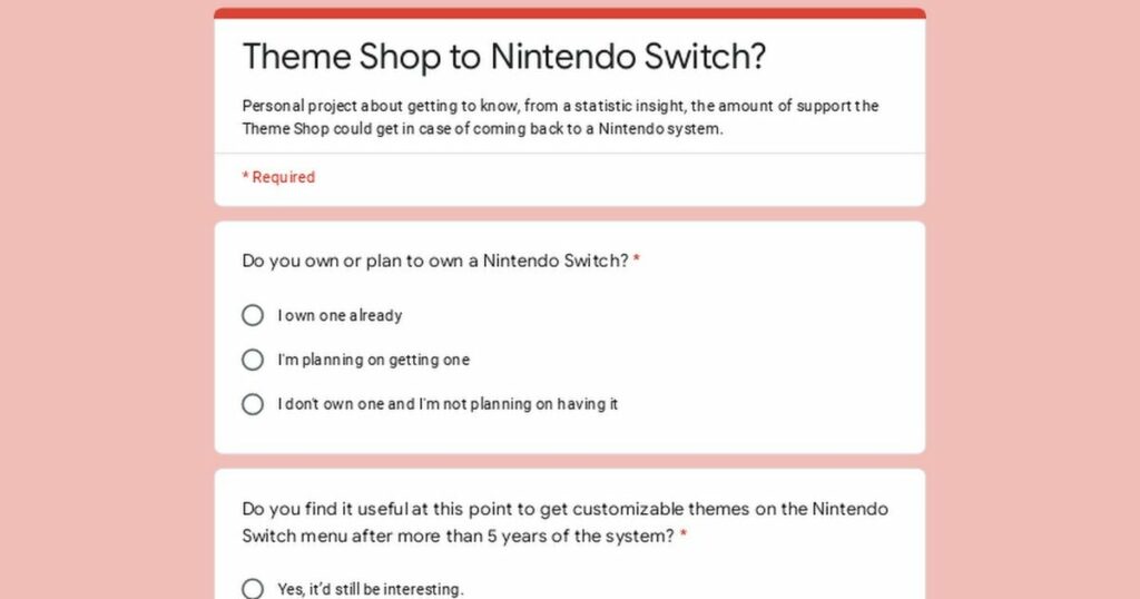 Bring Theme Shop back? Answer these questions for a UX personal project!