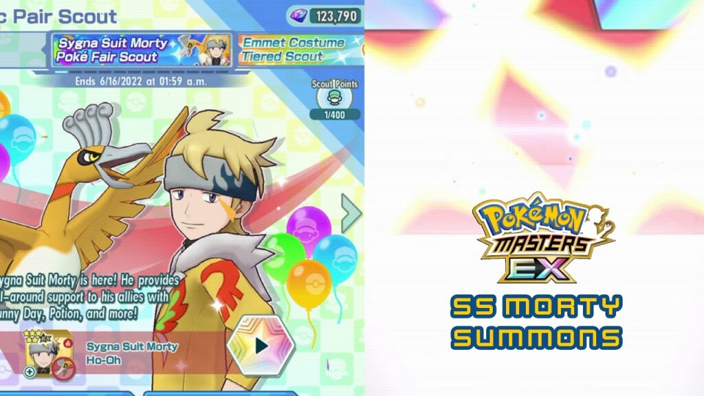 Pokemon Masters EX - SS Morty Summons!