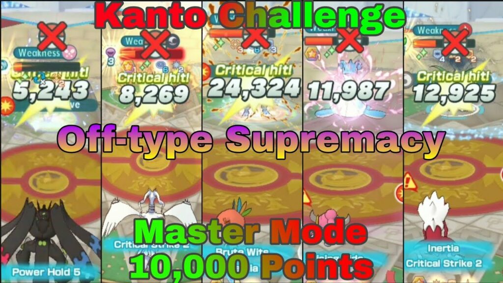 Pokemon Masters EX | Kanto Champion Stadium | Master Mode 10,000 Points | April 2022 Week 4
