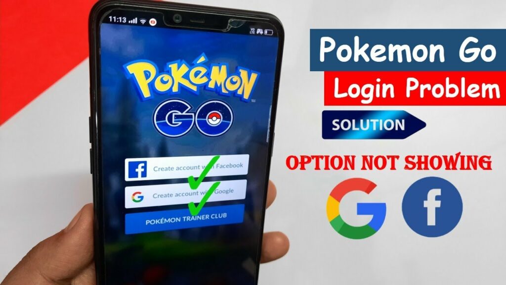 Pokemon Go Login Problem | How to fix problem of pokemon go Facebook / Google option not showing