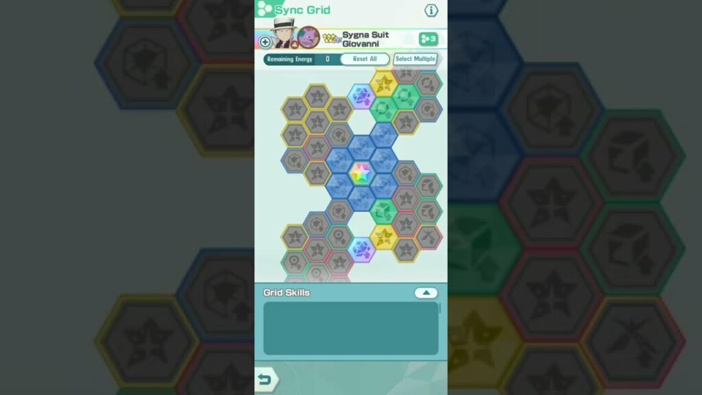 [Pokemon Masters EX] - SS GioKing Being Gifted Lucky Skill Critical Strike 2 + Examples Of Grids !!