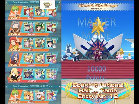 [Pokemon Masters EX] - 10000 Points Sinnoh Champion Stadium Master Mode Week 91 !!