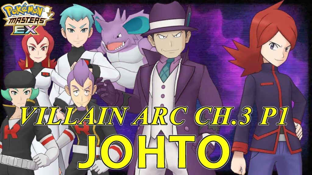 Pokemon Masters EX - Story Mode Villain Arc Chapter 3 Part 1 "Johto" FULL Story
