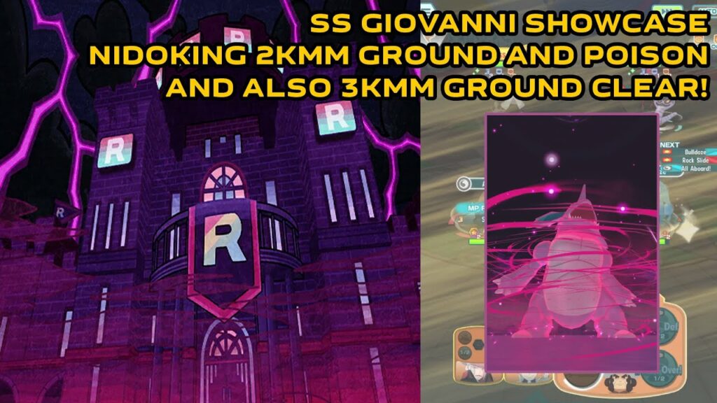 Pokemon Masters EX - SS Giovanni Showcase! Gio beats up ground and poison weak MM! And 3KMM ground!