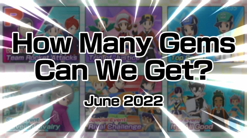 [Pokemon Masters EX] HOW MANY GEMS CAN WE GET? (June 2022)