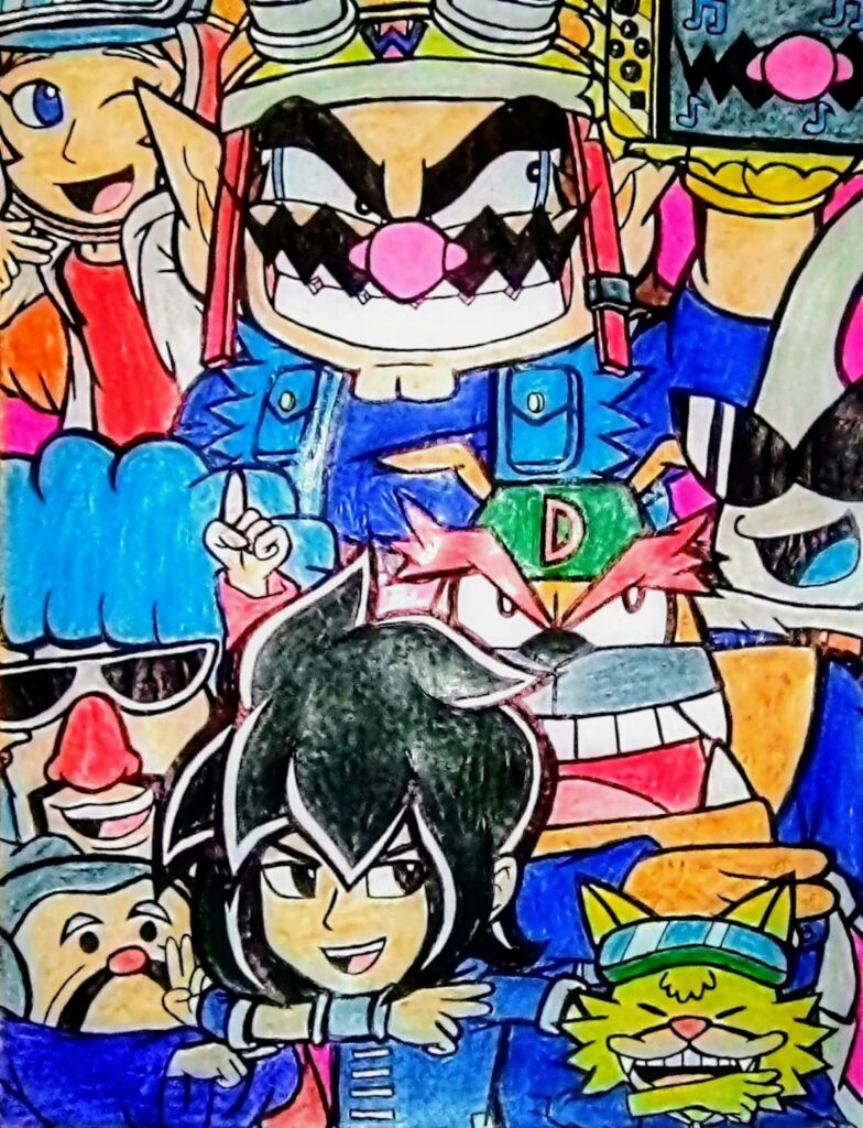A Warioware: Get It Together "Dance Party" drawing I made