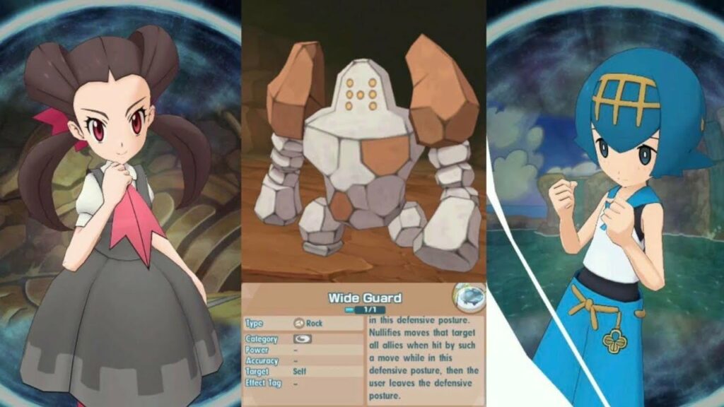 Preventing Regirock's Rock Slide with Wide Guard (Legendary Gauntlet) [Pokemon Masters EX]