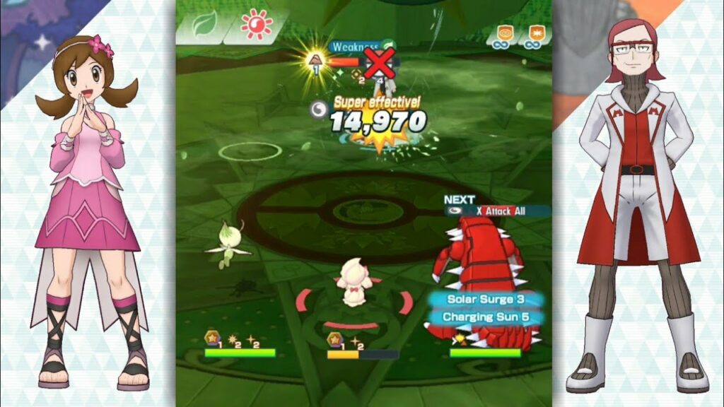 Celebi and Groudon VS Bertha - Fast 2k Points - Pokemon Masters EX 2.21.0