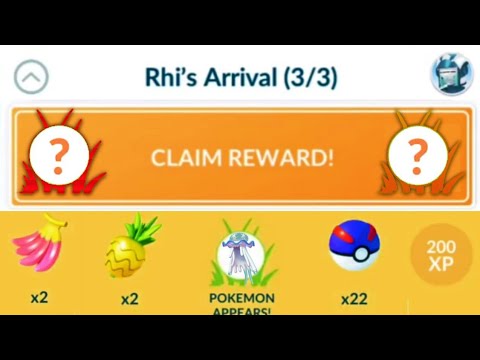 Speed running "Rhi's Arrival" research story..... (Pokemon go)