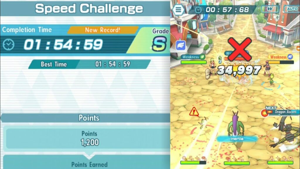 Don't Flinch - Speed Challenge under 2 minutes - Pokemon Masters EX 2.21.0