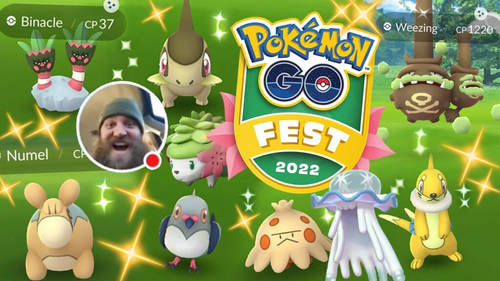 Pokemon GO Fest 2022 - Shiny Reactions (Stream Highlights) - Axew, Numel, Shroomish, Shaymin
