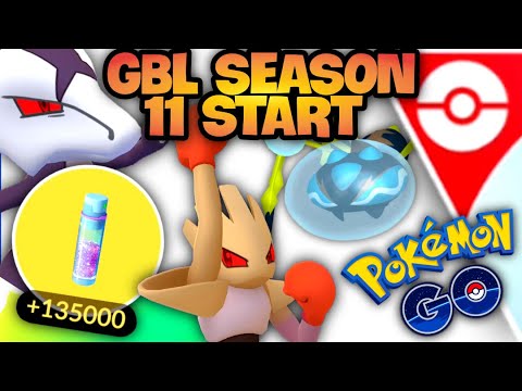 NEW GO Battle League season 11 for Pokemon GO START // My Frist team + 130,000 Stardust