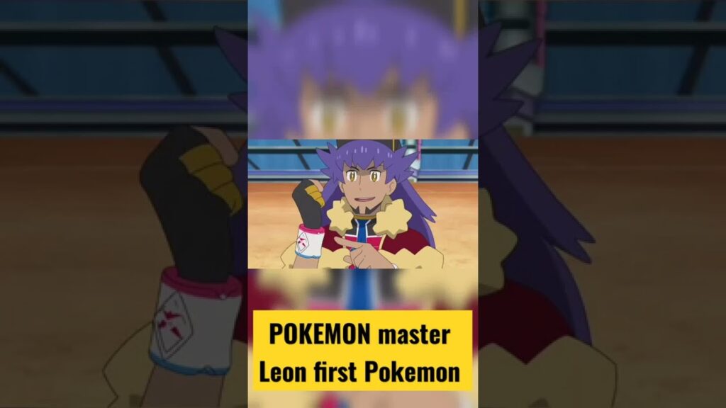Pokemon master Leon first Pokemon #shorts #pokemon #ash #pokemon shorts#youtube shorts