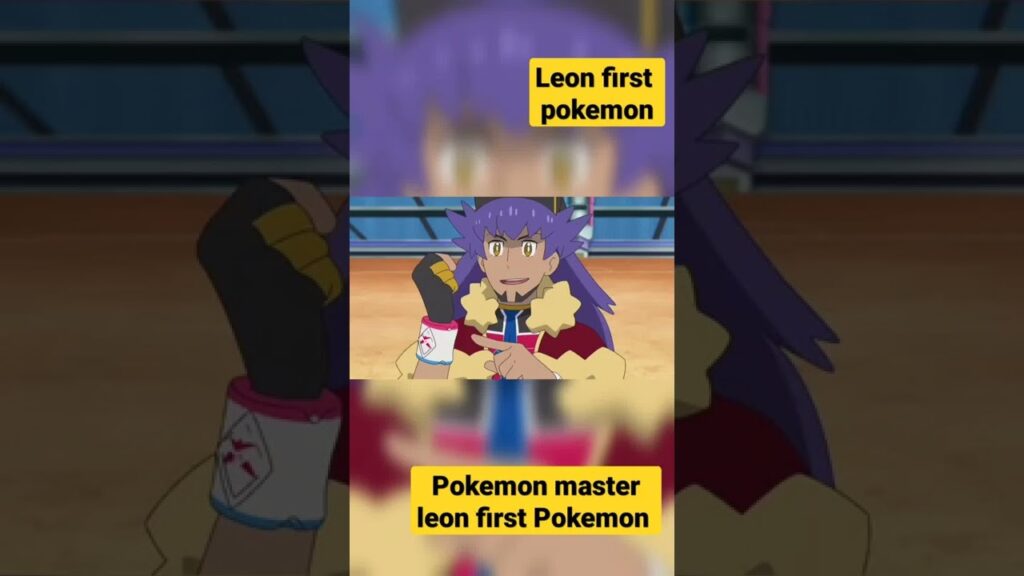 Pokemon master Leon first Pokemon #shorts #pokemon #ash #pokemon shorts#youtubeshorts#leon