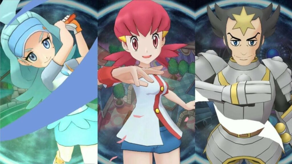 9 units with Pokemon Masters Day grids take on Hall 30 Darach (Battle Villa) [Pokemon Masters EX]