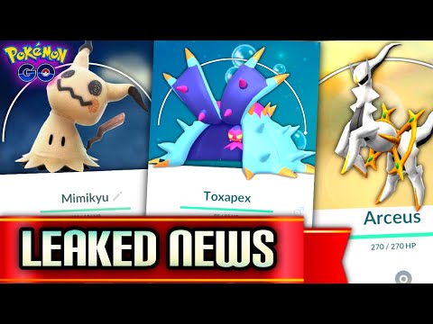 Mimikyu & Gen 7 moves LEAKED in Pokemon GO //  Arceus, Kyurem Black/White & MORE