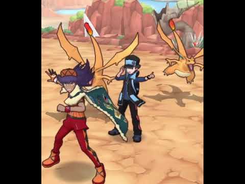 Pokemon Masters EX Red and Leon Battle Voice Victory