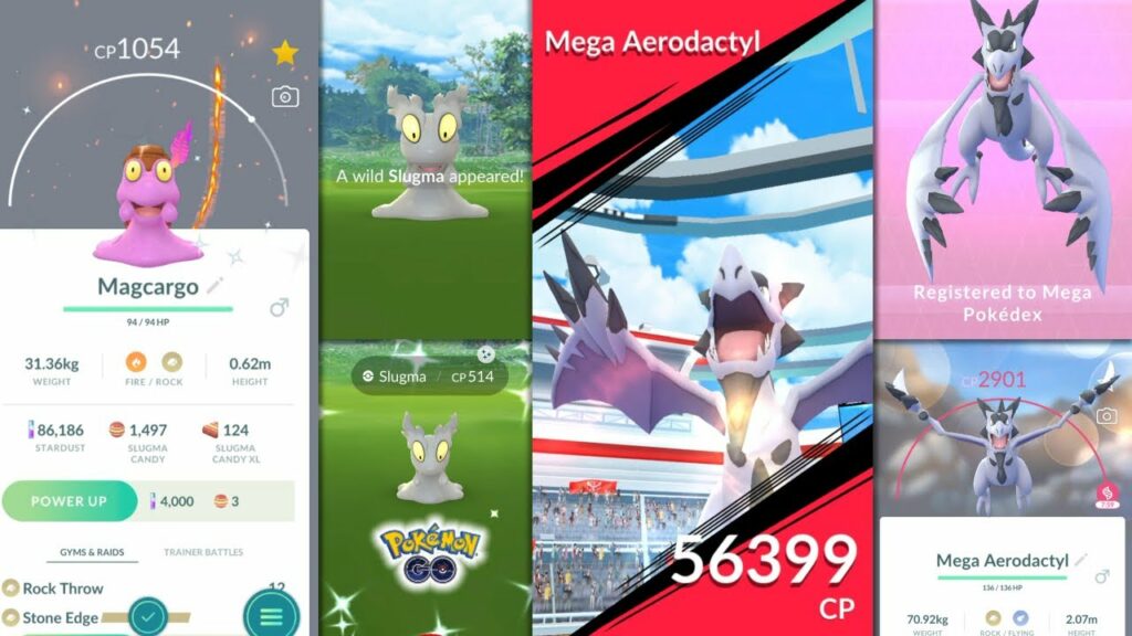 MEGA AERODACTYL & SHINY SLUGMA MAKES THEIR DEBUT IN POKEMON GO