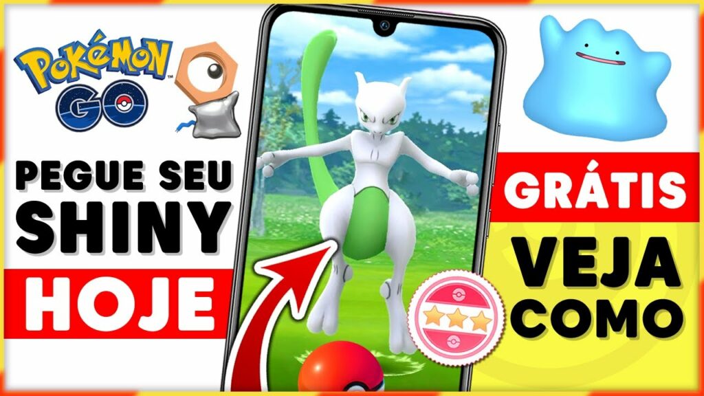 AGORA GRATIS!!! EVENTO MEWTWO SHINY NO POKEMON GO - Como PEGAR MELTAN e DITTO SHINY no POKEMON GO
