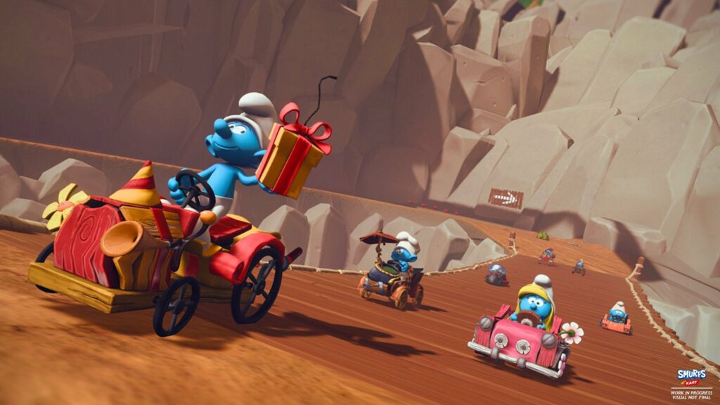 Smurfs Kart announced for Switch
