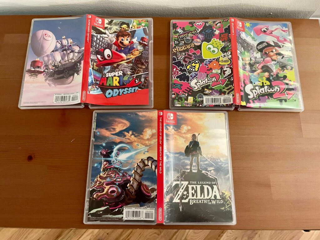 The rear cover art on the “Not for Resale” Switch games is fantastic and sometimes better than the front cover