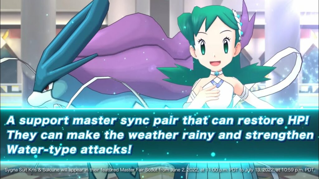 Pokemon Masters EX: SS Kris & Suicune Summoning