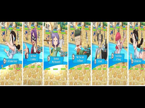 7 units with Pokemon Masters Day grids vs Hau in Revel in Rivalry Story Event | Pokemon Masters EX !