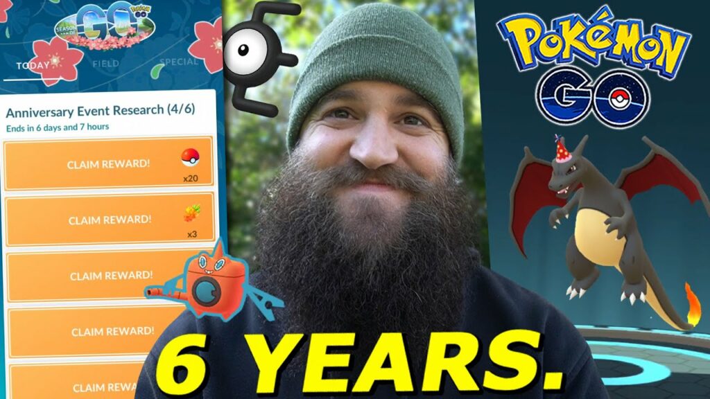 Shiny Hat Charizard + 6 Year Anniversary Event Timed Research Complete Playthrough - Pokemon GO