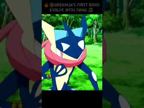 greninjas first bond evolve with swag Ash and greninja best Pokemon masters#subscribe #like comment