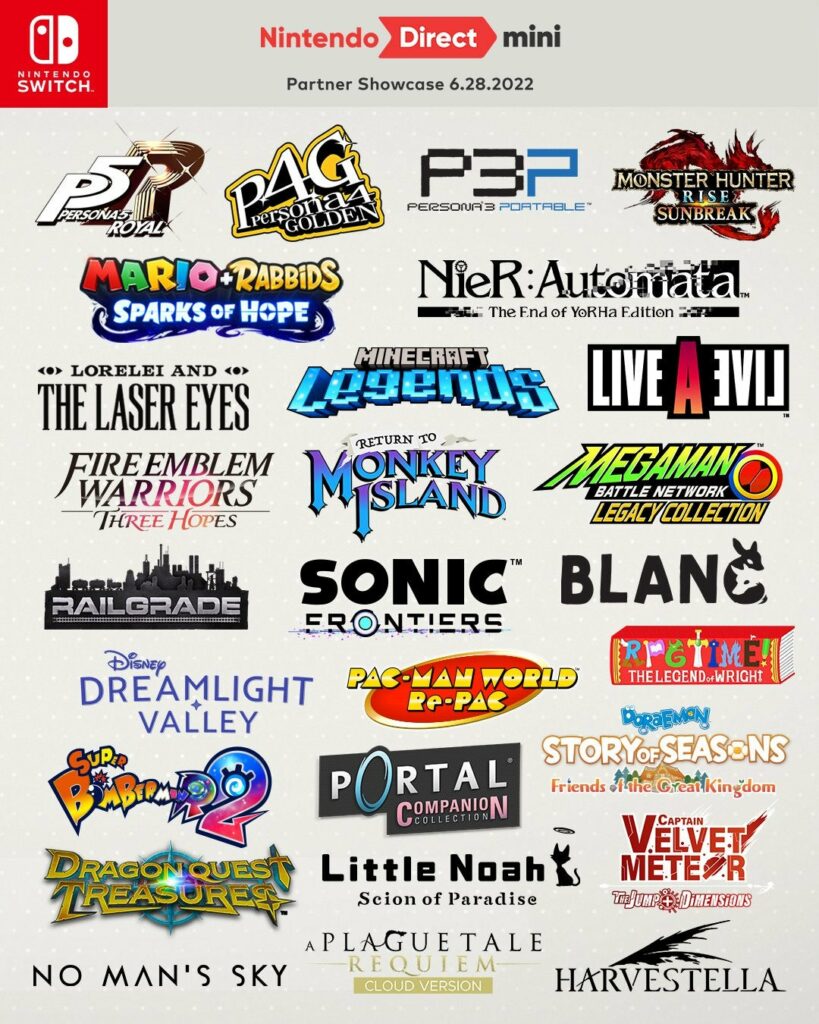 [Nintendo of America] Check out some of the exciting new games coming to #NintendoSwitch from this week’s Nintendo Direct Mini Partner Showcase! Which ones are you looking forward to