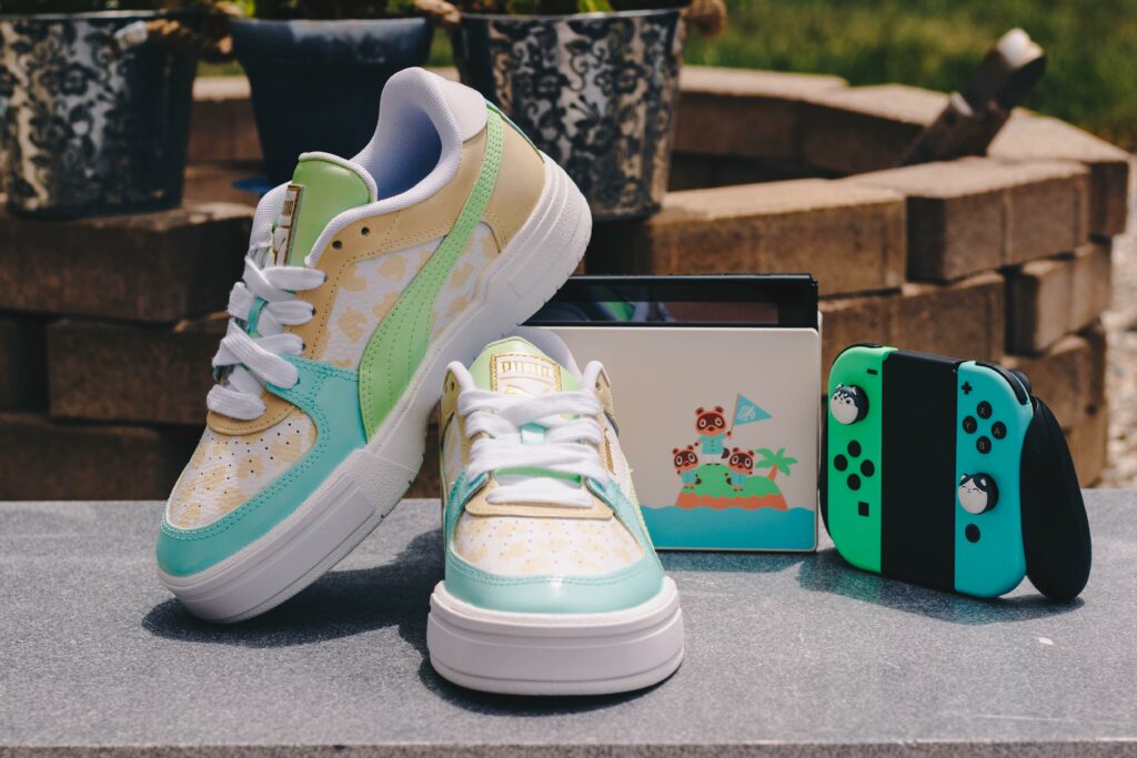 Custom painted Animal Crossing sneakers