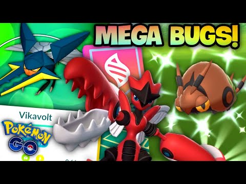 NEW SHINY & VIKAVOLT in Pokemon GO // Mega Scizor Raids + SO MUCH SHINY POKEMON // Bug Out Event