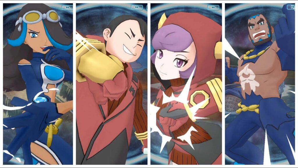 Pokemon Masters EX: All Team Magma & Aqua Admins & Grunts Sync Move Animation