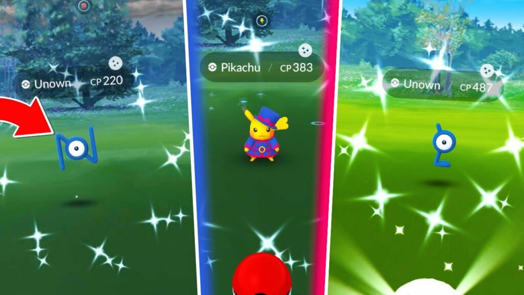 *NEW* SHINY UNOWN MINI EVENT IN POKEMON GO! Shiny Unown N Release / New Shiny Costumed Pikachu Found