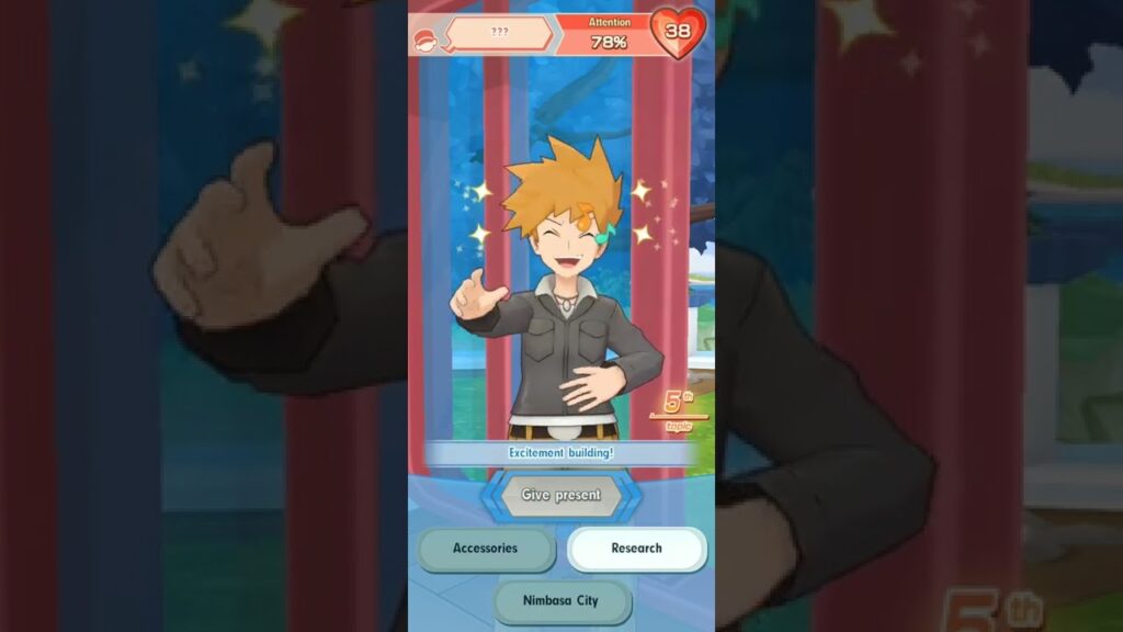 Pokemon masters EX trainer Lodge: Interact with Blue!