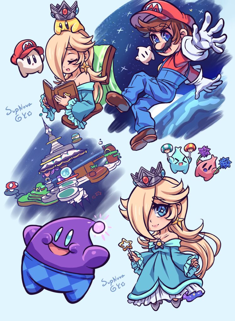 3D All-Star: Super Mario Galaxy doodles 💫