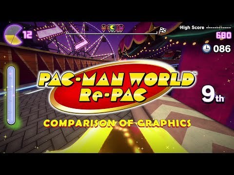 PAC-MAN WORLD Re-PAC: Graphics Comparison - Areas 3 & 4