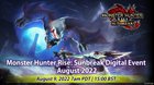 Tune in to the Monster Hunter Rise: Sunbreak Digital Event on August 9 for news on free Title Update 1!