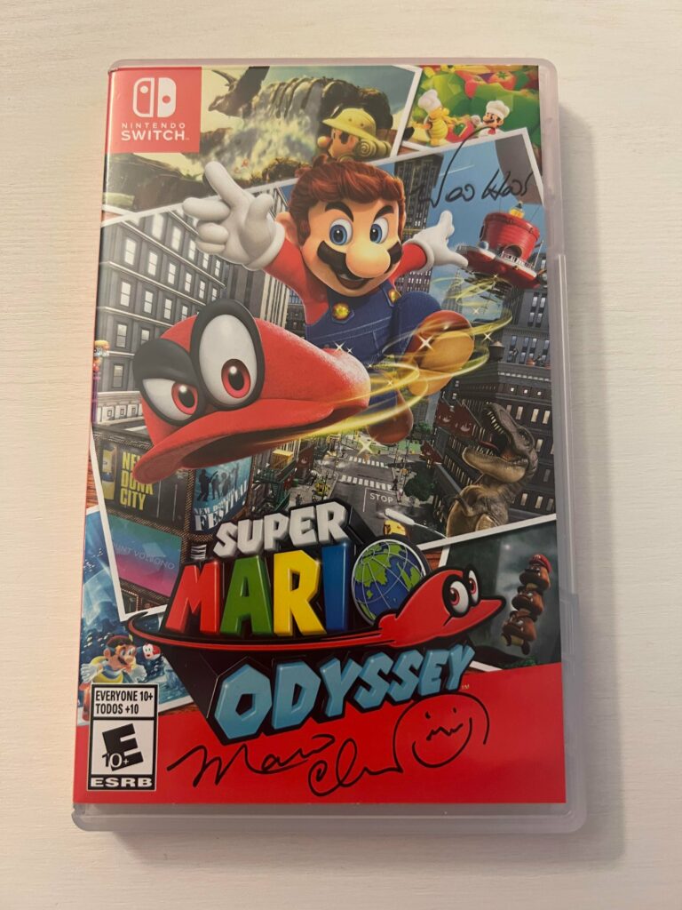 Charles Martinet signed my copy of Super Mario Odyssey!