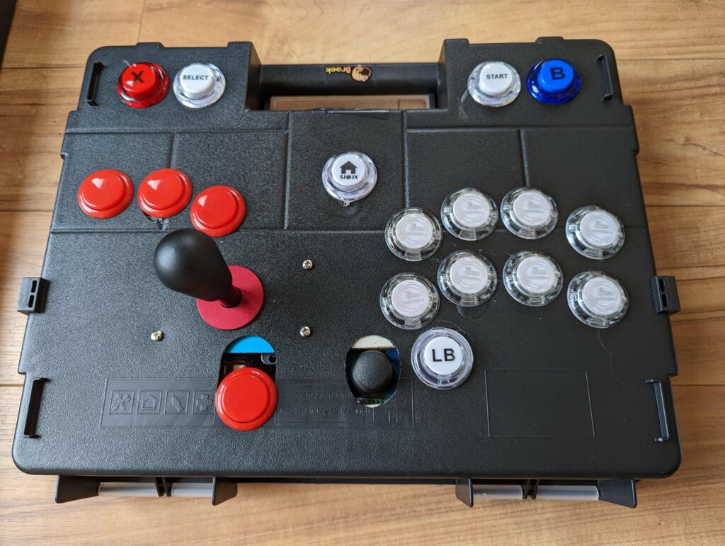 I made a dual-analog arcade stick as a controller replacement for Smash and other games. Photos, Video examples, wiring diagram, and write-up in the post.