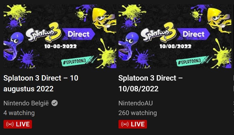 Splatoon 3 - Nintendo accidentally scheduled the Direct a day early, stops countdown minutes before premiere!