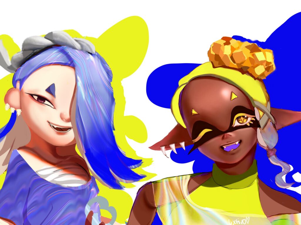 Splatoon 3: Frye and Shiver Fanart