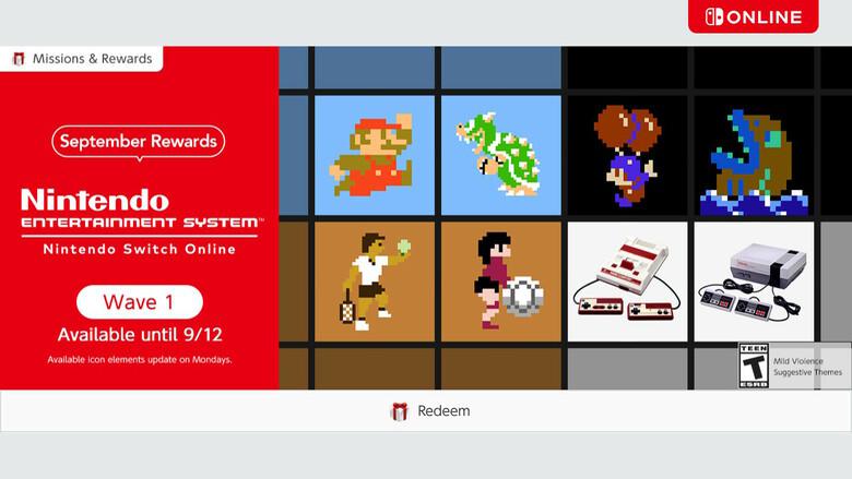 New NES-themed icons are featured this month for Nintendo Switch Online!
