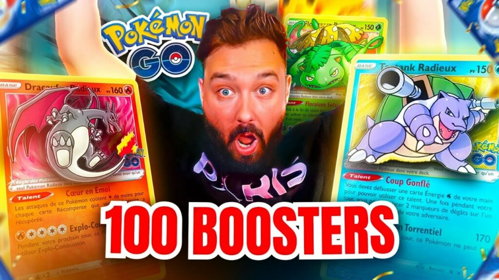 INCROYABLE SHINY OUVERTURE DE 100 BOOSTERS POKEMON GO FR 3 ! RADIEUX ULTRA RARE !