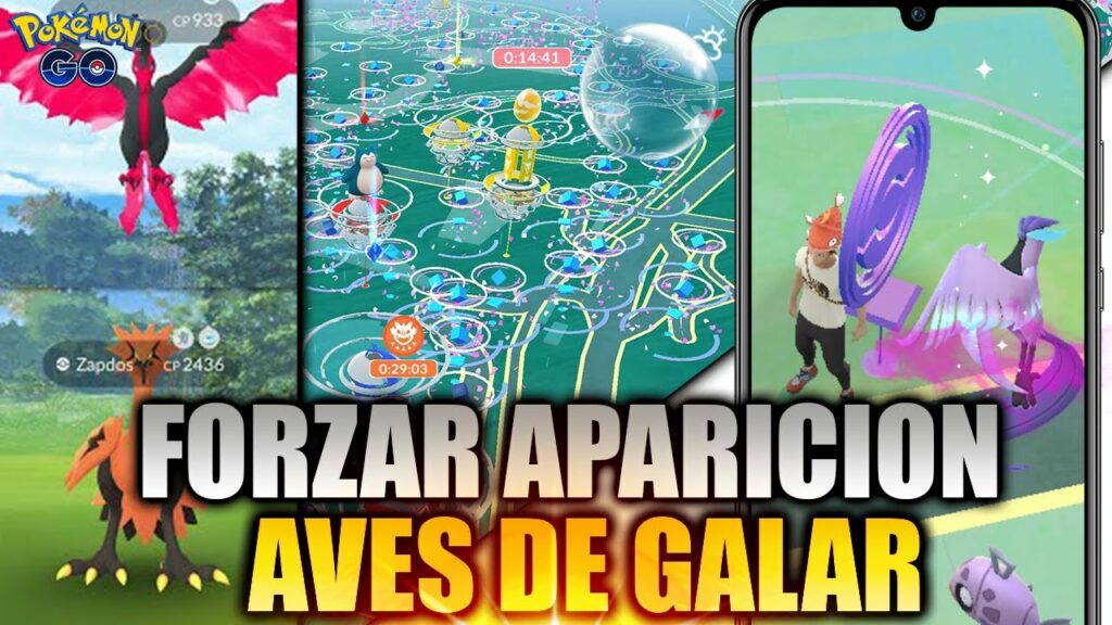 TRUCO Como FORZAR la APARICION de las LEGENDARIAS AVES de GALAR en el Mapa de Pokemon GO