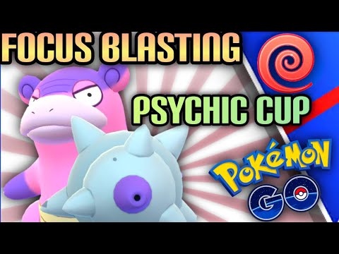 Galarian Slowbro 5-0 FOCUS BLASTING Psychic Cup in GO Battle League for Pokemon GO || Get 1 shot