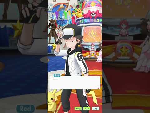 Pokemon Masters EX - Talking To Red And Pikachu In The Lobby: What Is Their Purpose ? #red #pikachu